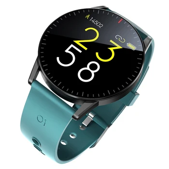 

QS09 Smart Watch IP67 Waterproof Heart Rate Sleep Monitoring Fitness Tracker Music Control Sports HD Full Press Screen Blue