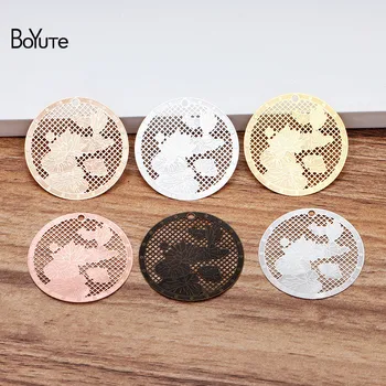 

BoYuTe (20 Pieces/Lot) 36MM Metal Brass Lotus Leaf Sheets Diy Hand Made Jewelry Making Accessories Wholesale