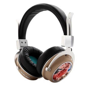 

Foldable Wireless Headset Headset Bluetooth, Wireless Headset Bluetooth 5.0 Headset for Music Sports Card