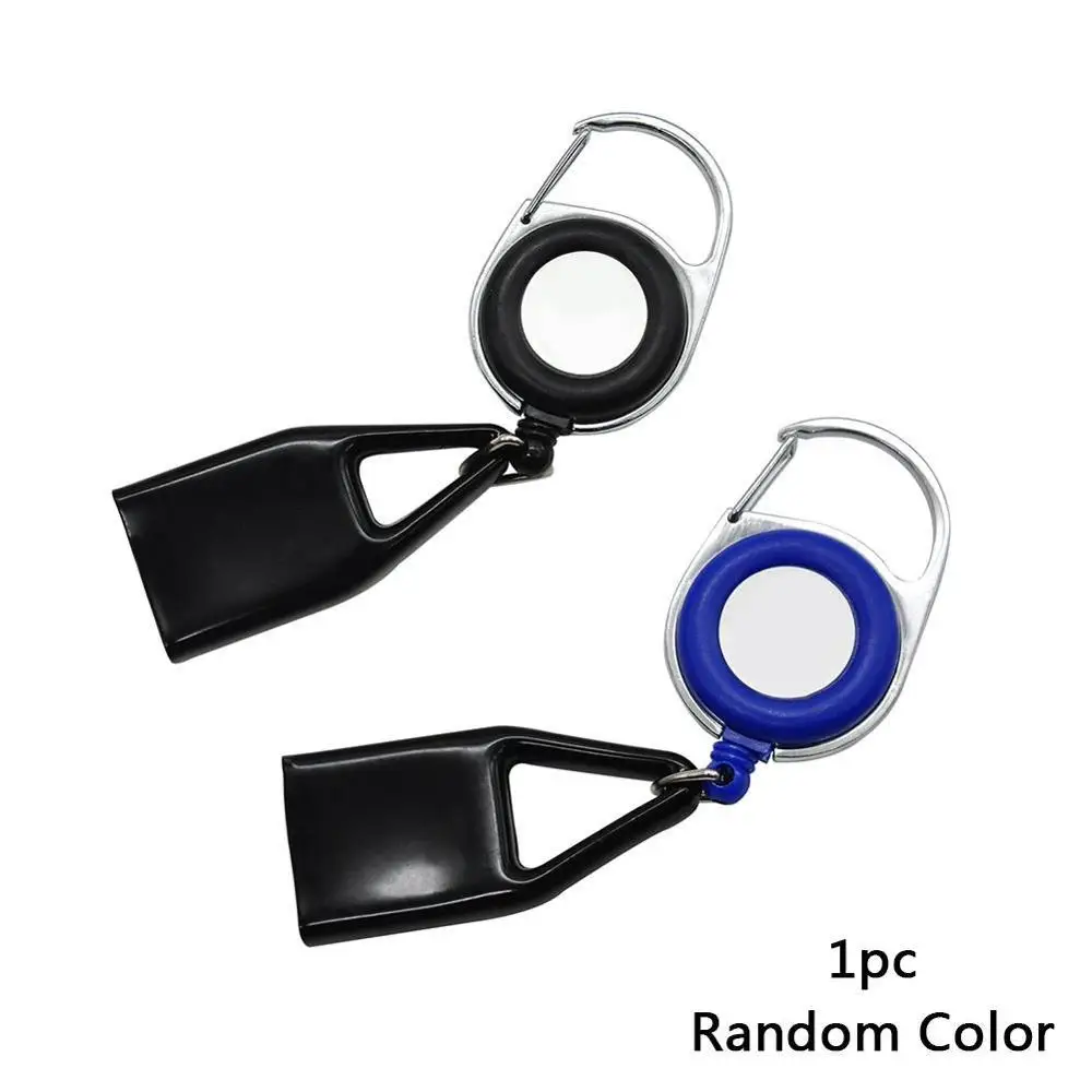 Random color 1 шт. Зажигалка поводок безопасный тайник клип выдвижной брелок-зажигалка для ключей держатель большой - Цвет: Random color
