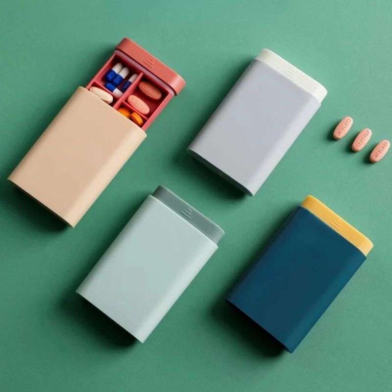 Fashion Portable Nordic Style Pill Box Tablet Pillbox Dispenser Medicine Boxes Dispensing Medical Kit Organizer Travel Pill Case storage pill box