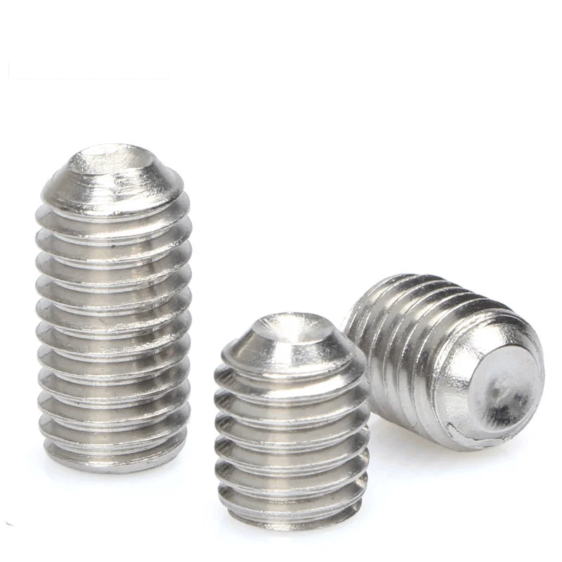 M1.6 M2 M3 M4 M5 M6 M8-M16 Socket Set Screws Cup Point Grub Screws 304 Stainless