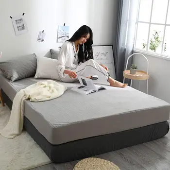 

Svetanya Waterproof Bed Mattress Fitted Sheet Bed Cover Mattress Protector Topper Single queen king size