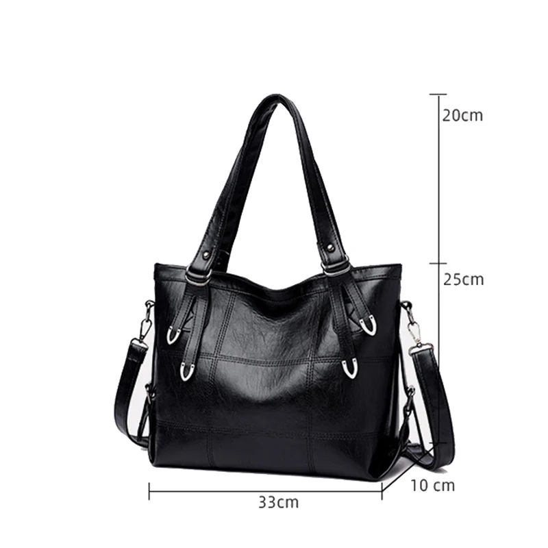 Winter PU Leather Zipper Luxury Handbags and Purse  omen Large Capacity Designer Shoulder Crossbody Bags Bolsa Feminina Sac