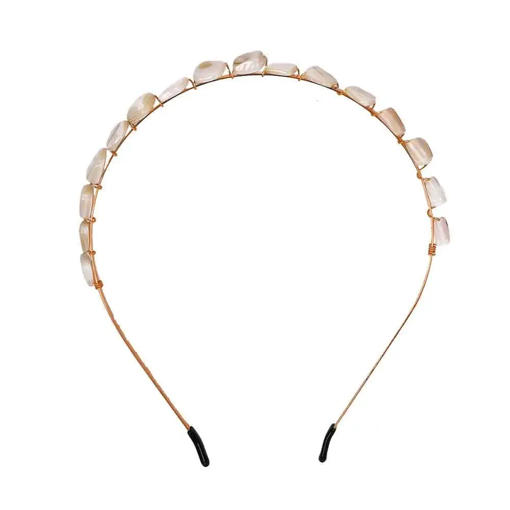 Girlgo ZA новая трендовая цветная повязка на голову с кристаллами милый подарок для девочек ювелирное украшение бохо для волос женские свадебные аксессуары для волос - Metal color: 9