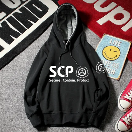 SCP безопасный содержит защитную толстовку Мужская Повседневная зимняя куртка пальто Теплые плотные флисовые толстовки для мужчин и женщин унисекс - Цвет: Thikc