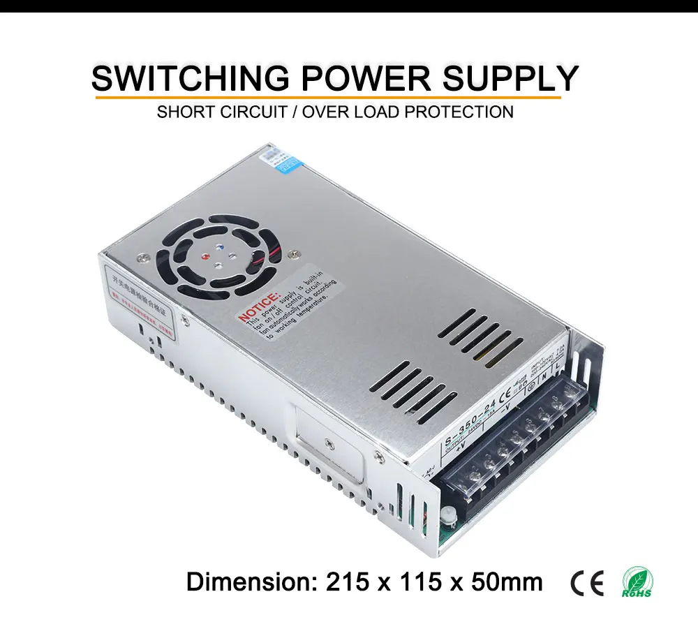 amplificador de potência LED, SMPS, 350W, S-350,