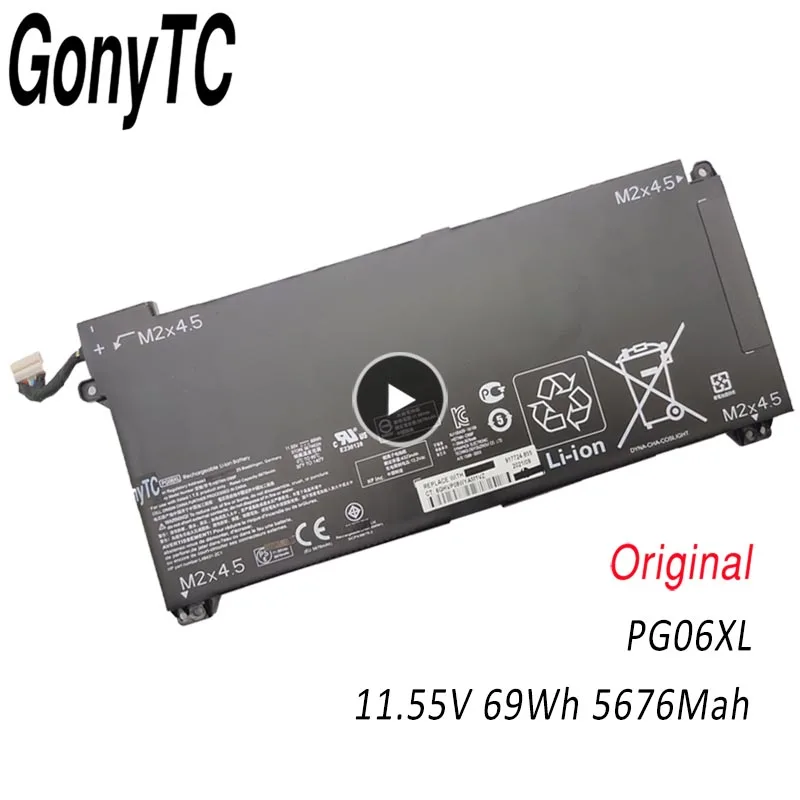 

Оригинальный аккумулятор PG06XL для ноутбука 15-dh HSTNN-DB9F L48431-2C1 L48497-005 15-DH0006TX 15-dh0007TX 15-dh0008TX 15-dh0151TX