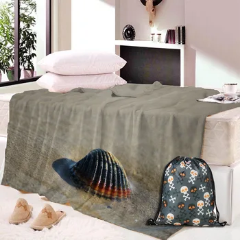 

3D Print shell Sherpa Blanket Jurassic Printed Bedspread For Kids Stegosaurus Plush Blanket Boys Cartoon Bedding Soft Quilts