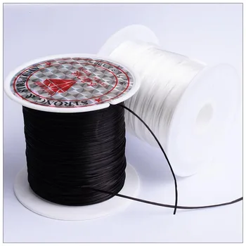

40m(43Yard) Flat Elastic Crystal Stretch String Polyester Cord for Jewelry Making Bracelet Beading Thread Craft Accessories