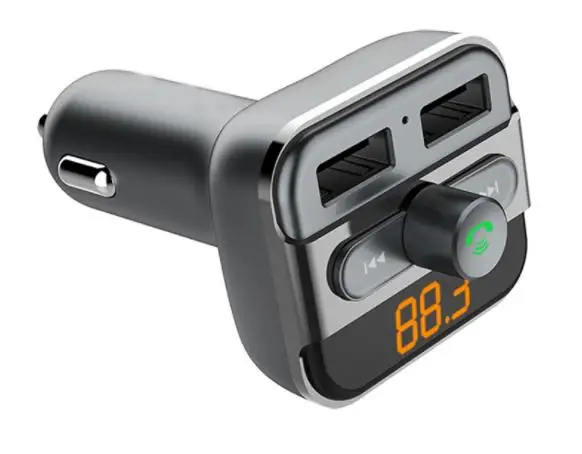 20 штук 12 V-24 V fm-передатчик Bluetooth автомобильные комплекты громкой связи MP3 ЖК-дисплей Дисплей играть TF карты зарядных порта USB для автомобиля Зарядное устройство bt20