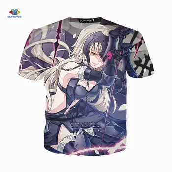 

Japan Anime Fate Grand Order Kawaii Girls 3D Print Man's T-Shirt T shirt Men Summer Harajuku Hip Hop Tshirt Fitness Tops A2193