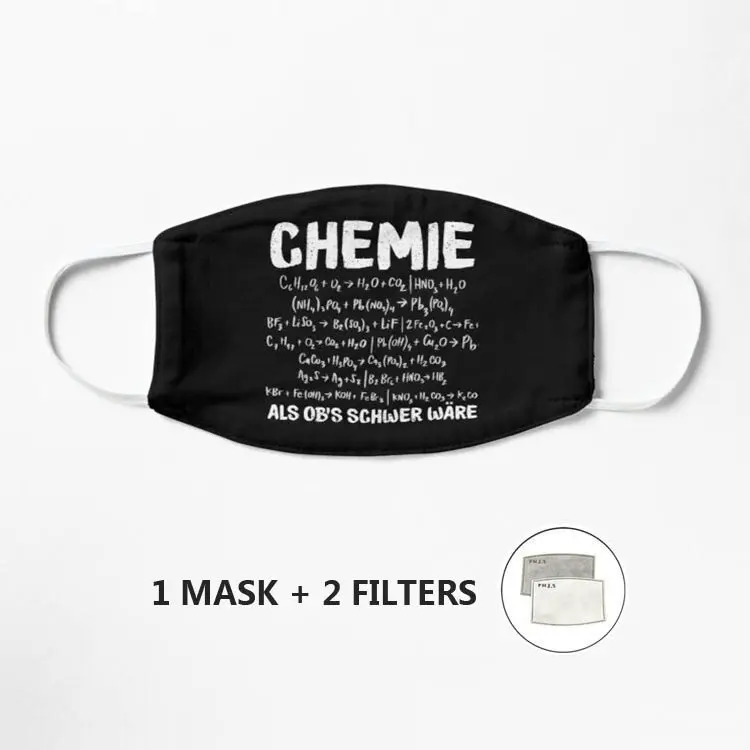 Chemie als ob's schwer wäre - Chemiker распылитель маска для лица и рта хлопковая с мультяшным