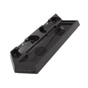 

Suitable for PS4 / PS4SLIM / PS4PRO Ultra-Thin Vertical Stand 3 In1 Universal Fan Cooling Base