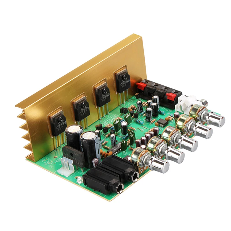 

OK688 Reverberation Amplifier Board 2*100W High Power 2.0 Channel Audio Amplifiers Board Dual AC18-24V DIY Amp For Home Speaker