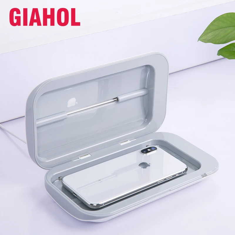 

Double UV Sterilizer Portable Cleaning Box Personal Care Ultraviolet Disinfector Cabinet for Phone Jewerly Watch Masks Cleaner
