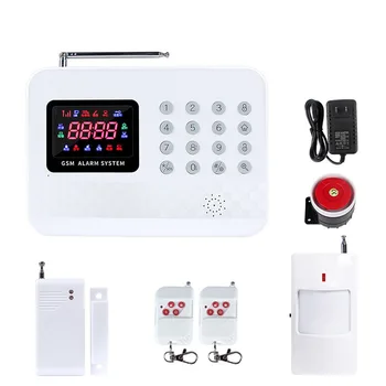 

GSM Alarm System with Digital LCD Display Wire-less Home Burglar Security Alarm System with Remote Control for home Security