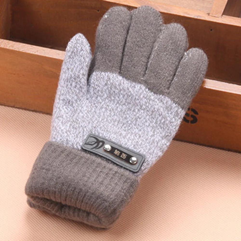

Cute Thicken Mittens 2020 Hot Infant Baby Winter Warm Knitting wool Gloves for children aged 2 to 7 years for Kids Boys Girls