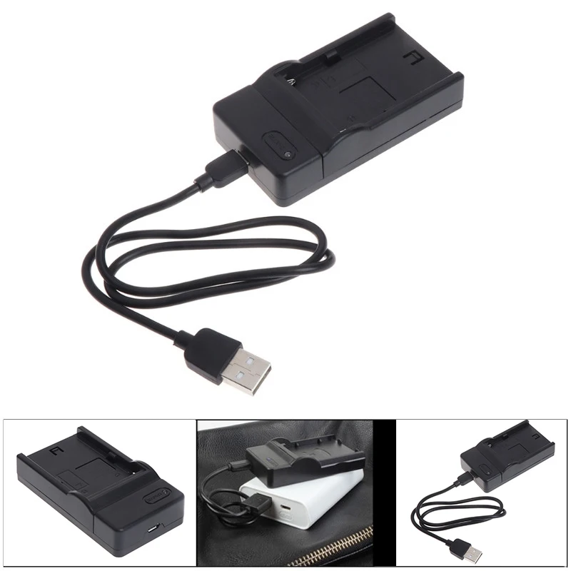 DC 8,4 V/600mA USB Батарея Зарядное устройство для sony NP-F550 F570 F770 F960 F970 FM50 F330 F930 HSJ-19