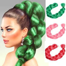 Огромные косички, чистый цвет, длинные вязанные крючком косички, наращивание волос для женщин, синтетические косички волос, очень большие, легко Скручивающиеся волосы