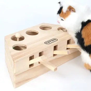 

Pet Hamster Cat Hunting Toy 5/3-hole Mouse Hole Cats Catch Bite Interactive Toys H7EA
