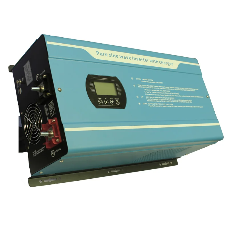 

Pure Sine Inverter 2KW 12VDC 24VDC 48VDC DC TO AC off-grid double-MCU LCD Solar Energy Sine Wave Inverter for home