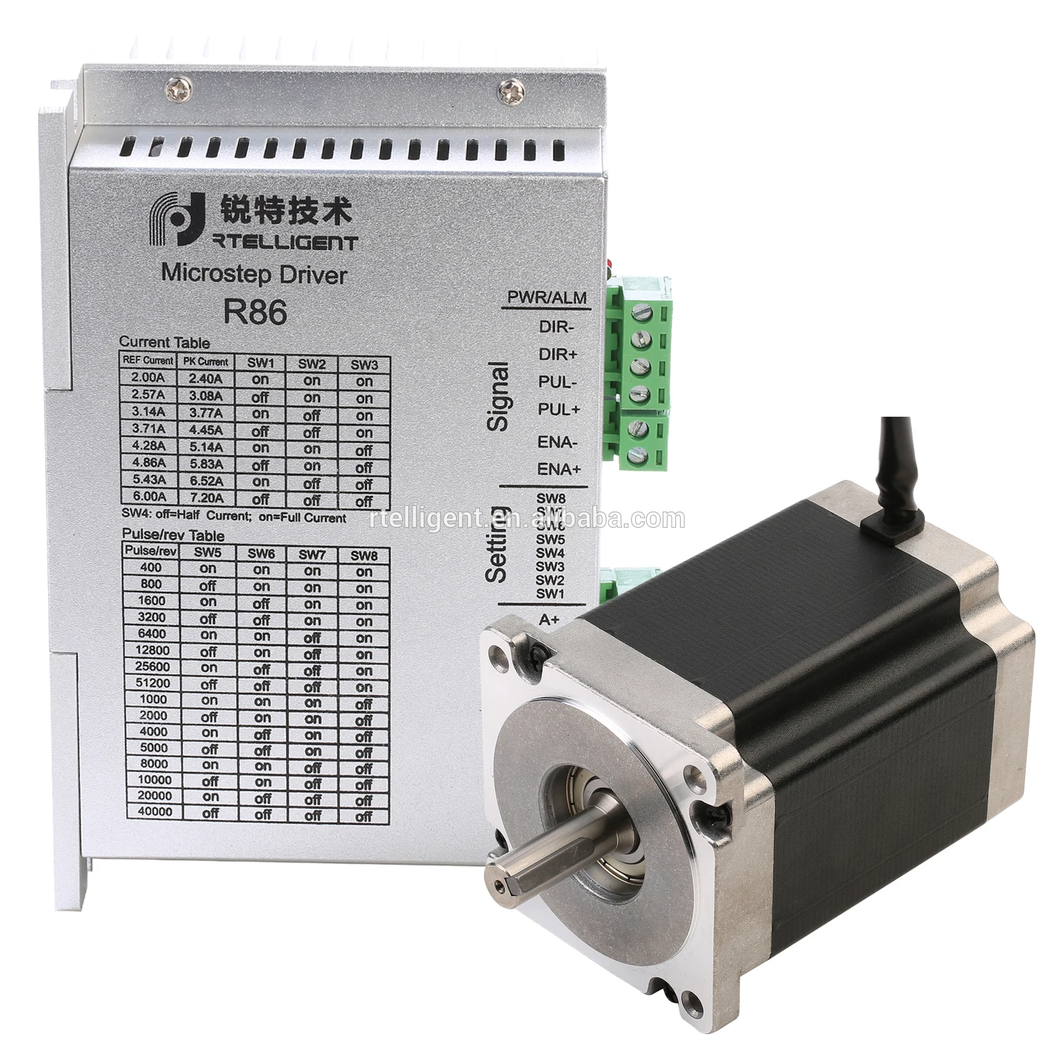 

CNC router 3D printer Exact match 86mm Nema 34 two phase stepping motor hybrid dc ac supply 60v stepper motor driver kit