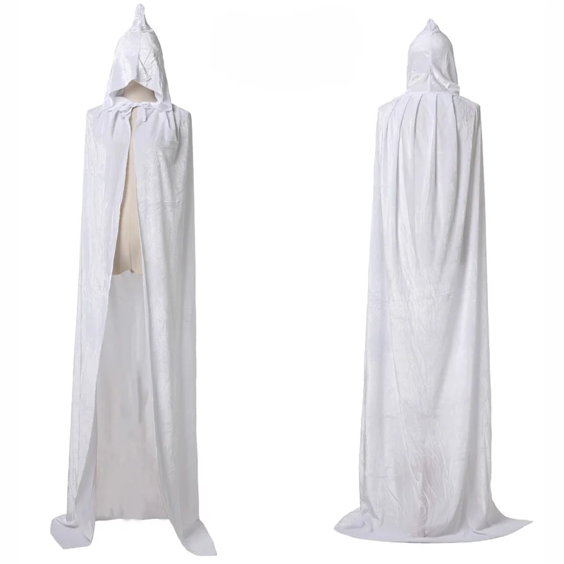 Children adult red white Velvet Hooded Vampire devil ghost death Capes Halloween Party cosplay costumes kid purple black Cloaks