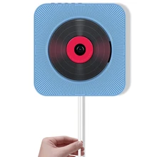 Kustron Wall Mounted Cd Player Blue Portable Home Audio Speaker Prenatal Education Early Education Bluetooth Speaker Usb Drive P