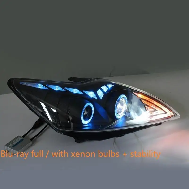 Дневной Cob Стайлинг аксессуар для бега лампа Neblineros Led Para Auto Assessoires фары автомобиля фары в сборе 09 для Ford Focus - Цвет: MODEL I