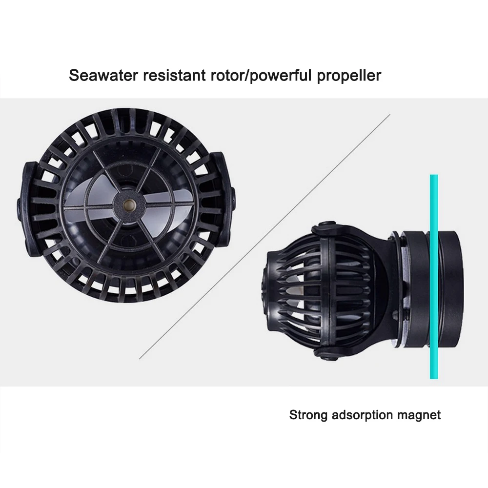 Погружной Аквариум Powerhead Fish Tank Wavemaker циркуляционный насос для пресной воды в соленой воде 360 градусов вращающийся головной насос