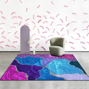 Colorful Galaxy Space Printed Carpets for Living Room Bedroom Area Rugs Kids Room Game Crawl Floor Mat Flannel Child Play Carpet