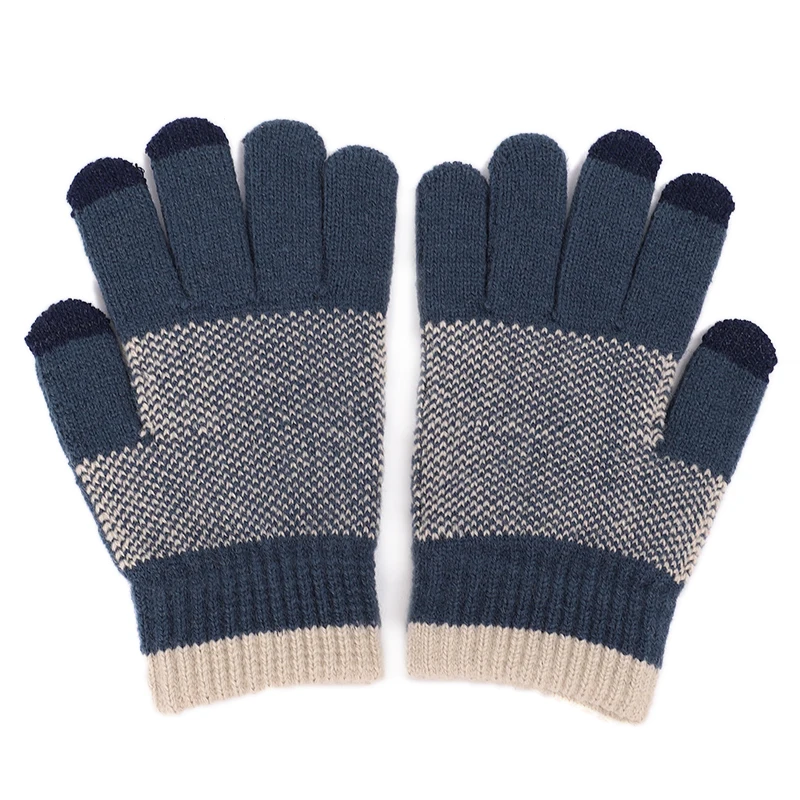 NEW Stylish snowflake gloves long gloves can touch the screen Warm unisex outdoor accessories high quality wool knit gloves
