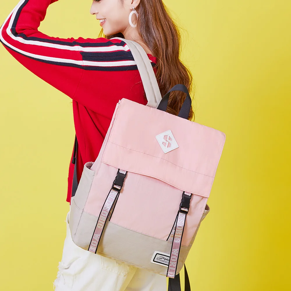 Japanese-style Canvas Backpack Women's with College Student Backpack High School Schoolbag Backpack a Generation of Fat