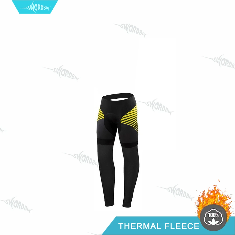 pants Зимние велосипедные штаны длинные нагрудники плотные мужские велосипедные брюки зимние MTB флисовые теплые ветрозащитные для велосипедного спорта спортивные анти-пот гелевая Подушка 19d - Цвет: pants