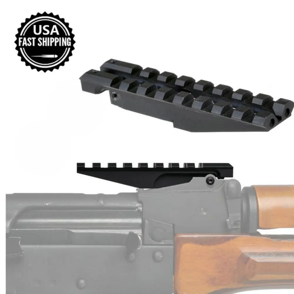 

ohhunt AK Rear Sight Rail Standard Tactical 1913 Picatinny Weaver Hunting Scope Mount For AK47 AK74 Low Profile Red Dot Optics