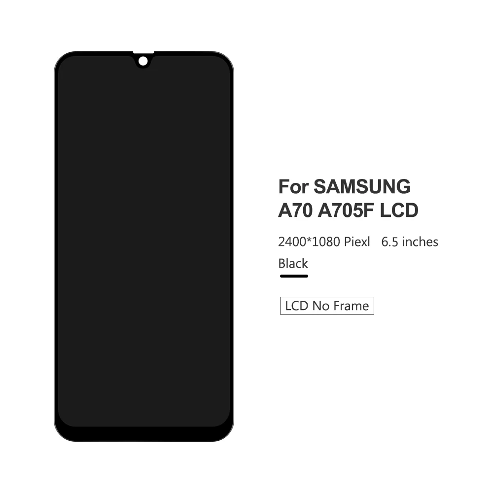 6,5 ''Дисплей для samsung Galaxy A70 A705 A705F SM-A705F A705DS ЖК-дисплей Дисплей кодирующий преобразователь сенсорного экрана в сборе Замена