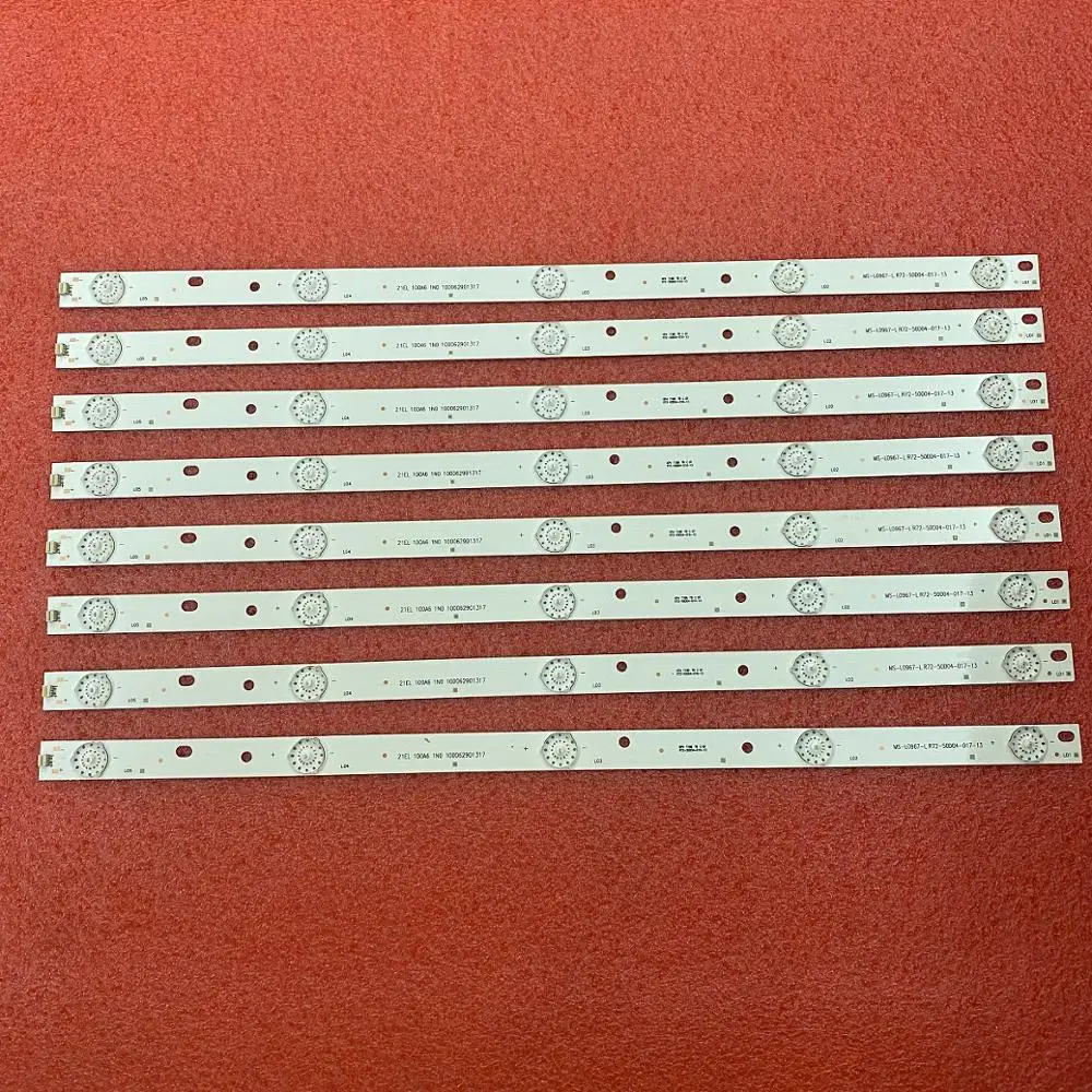 

40pcs/lot LED backlight strip for AKAI 50" AKTV500 MS-L0967-L V2 V3 V4 R72-50D04-017-13 21MQ300D
