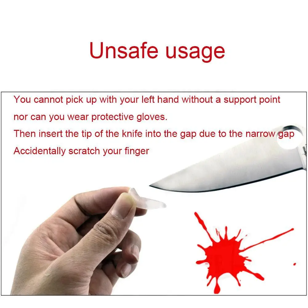 10PCS Tooltip Protection Cover Anti-Tip Sleeve Kitchen Knifepoint Gags Plastic Clear Case