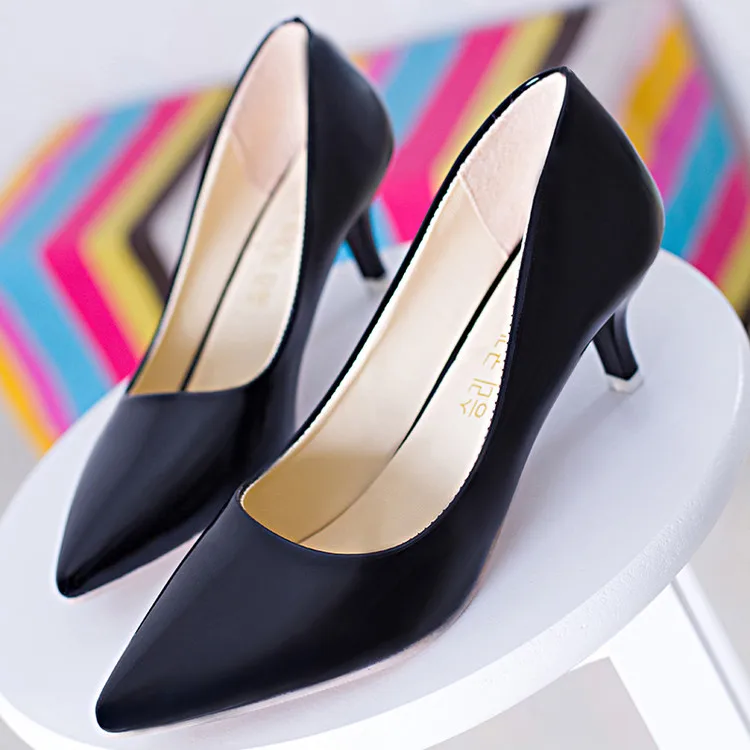 

Large size women's high heels European and American sexy stiletto single shoes 41 42 43 44 45 46