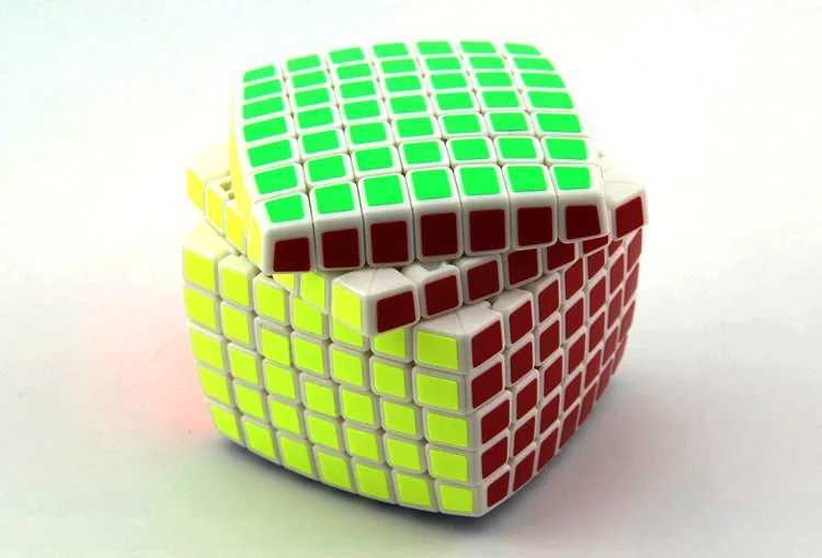 Demon Proud Fu Bread Seven Magic Cube белая детская развивающая игрушка скоростной поворот всего 7-Order Magic Cube