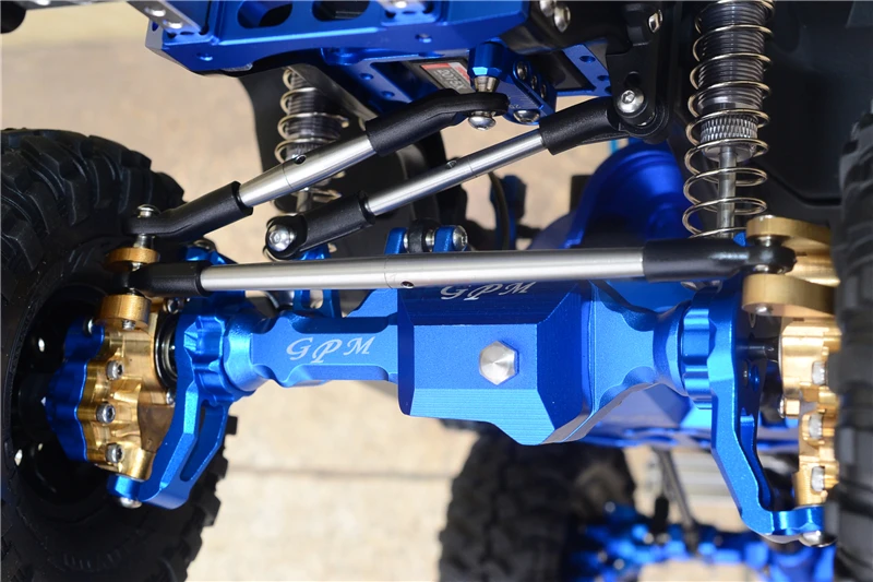 GPM TRAXXAS TRX4 тактическая версия FORD BLAZER нержавеющая сталь Передняя и задняя рулевая
