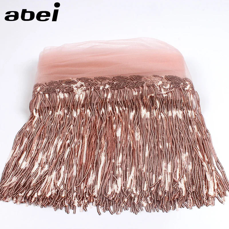 Lace Fabric Lace Ribbon Lace Garment Accessories Lace Sewing Supplies Lace Decoration Lace Accessories Lace Sewing Accessories 32cm 2yard Shining Mesh Fabric Lace Fringe Sequins Paillette Tassel Ribbon DIY Wedding Party Dance Dress Sewing