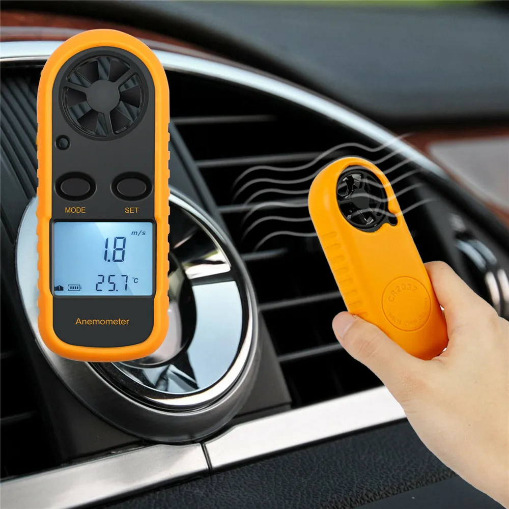 

Mini Anemometer Wind Meter Lcd Digital Wind Speed Meter Sensor Portable Anemometer Wind Speed Meter New