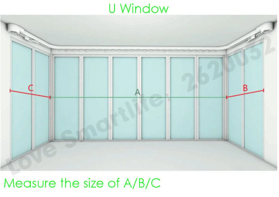 xiaomi Super Silent Curtain Track+Aqara B1 Li battery Motor,Mi Home App Apple Homekit,Smart Curtain Rails Control System,Mijia Smart Curtain System, Siri Voice Control -12