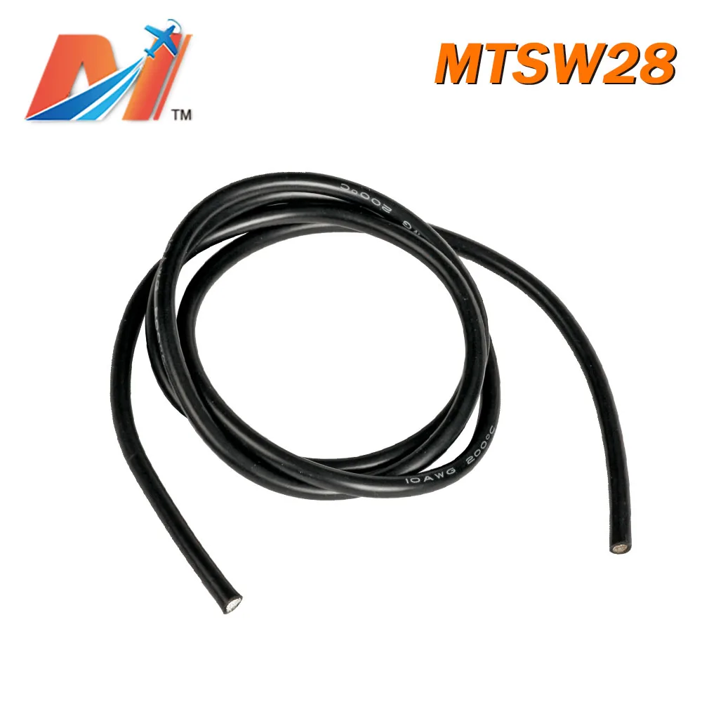 

Maytech Clearance Sale (1meter) power silicon wire AWG28 BLACK COLOR