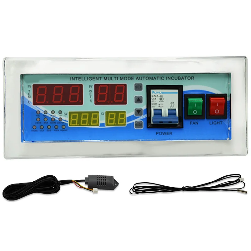 

XM-18E Full Automatic Egg Incubator Controller Multifunction Controller Temperature Humidity Sensors Egg Hatcher Controller