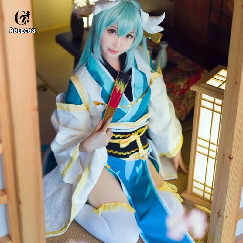 Костюм для косплея ROLECOS Game FGO Fate Zero Kiyohime кимоно женщин костюм косплея|womens cosplay