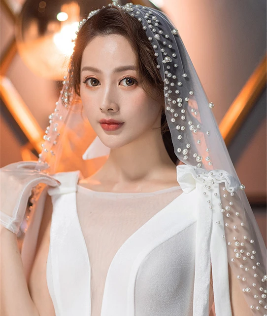 Luxury Long Train Wedding Veil Long Bridal Veil 2022 - Bridal Veils -  AliExpress