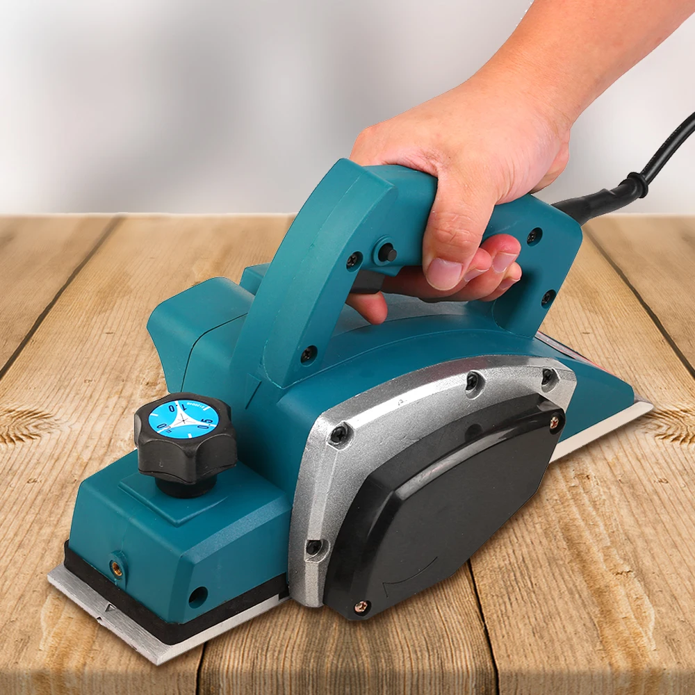 

17500rpm 220V Electic Hand Wood Planer 3-1/4-Inch Planing Width Woodworking Household Planer Machine 50Hz CN Plug